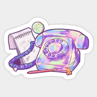 Rotary Phone Sticker